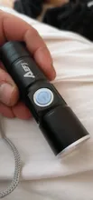 Flashlight Torch Lamp Bicycle Mini-Usb Rechargeable Outdoor Waterproof Handy 3-Mode Zoomable