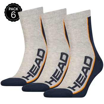 

HEAD sport socks Cane half pack 6/12 units in gray color and Navy Blue