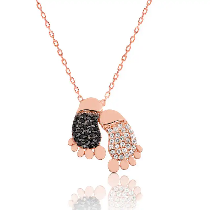 

Sterling silver Footprint Lady Necklace