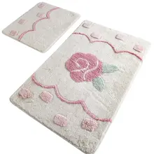 Коврики для ванной, Нескользящие, Противоскользящие коврики, Нескользящие, противоскользящие, в горошек, 2 дюйма, набор, 60X100 см-50X60 см