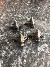 Caja protectora de esquina de moda antigua, soporte para mueble de pie decorativo, esquinero de pierna, 4 Uds.