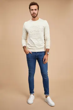 

DeFacto Man's Spring Denim Jeans Men's Casual Blue Denim Bottoms Men's Fit Slim Jeans Men's Trousers-M7290AZ20SP