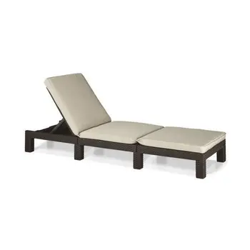 

Lounger ALLIBERT DAYTONA imitation resin woven-Brown
