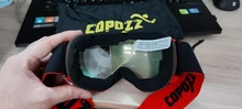 COPOZZ-Gafas de esquí para hombre y mujer, lentes de Snowboard para esquiar, protección UV400, antiniebla