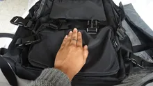 Mochila negra resistente al agua para mujer, bolso escolar grande para chicas adolescentes, bandoleras para estudiantes