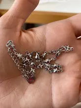 Tobillera de acero inoxidable para mujer, pulsera de tobillo con estrella de pentagrama de Color plateado, cadena de pie, regalos de joyería, 1 pieza, 304