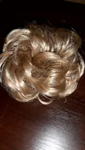 Bicicleta con sintético Flexible moño para el cabello rizado cabello moño elástico sucio ondulado Scrunchies abrigo de cola de caballo de pelo banda Exte
