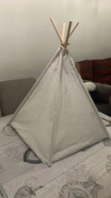 Pet-Tent House Kennels Teepee Puppy-Cat Cave Kitten Outdoor Portable Linen with Mat