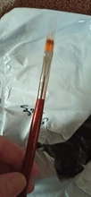 Pincel dentado para uñas, pluma de mezcla gradiente a cuadros, encaje de bolígrafo, mango de madera, nailon, suave, profesional, herramientas de manicura, 1 Uds.