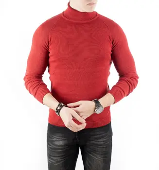 

DeepSEA Burgundy Handles and Her Skirt Fitted Slimfit Turtleneck 1808115