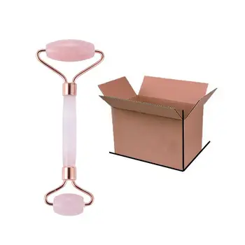 

Rose Quartz Face Roller Slimming Face Massager Lifting Tool Natural Jade Facial Massage Roller Anti Wrinkle Skin Care With Box