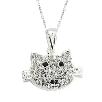 

925 sterling Silver Cat Lady Necklace