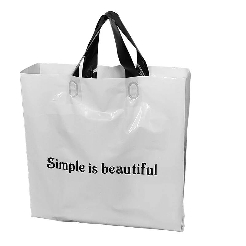 500pcs Wholesale/lot Heavy Duty Custom Logo Pe Plastic Shopping Bag