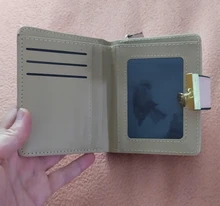 Cartera de moda para mujer, billetera corta, bolso de mano con huecos, monedero de cuero PU, tarjetero