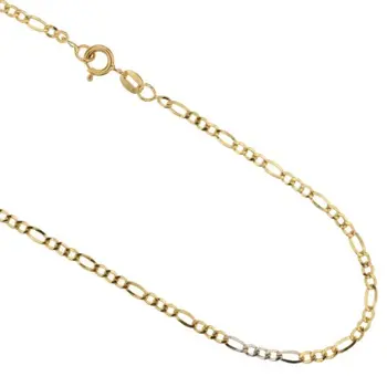 

Yellow Gold Filled Men 'S Necklace and White 803321700236