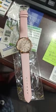 Relojes de cuarzo informales para mujer, con esfera esmerilada, analógico, de pulsera, banda de cuero, accesorios de vestir, para dama