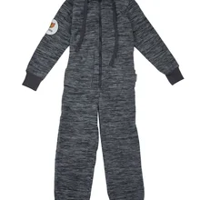 Комбинезон флисовый на молнии "Серый меланж"
