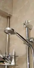 Nozzle Shower-Head Bathroom-Accessories Rainfall Pressurized Water-Saving Chrome ABS