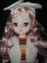 Muñeca BJD de 12 pulgadas con 22 articulaciones móviles, 30cm, Ojos de cerca, muñecas parpadeantes con ropa de moda, falda, vaqueros, juguetes para niñas, regalo