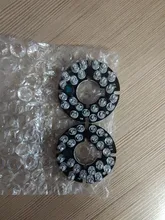 Placa LED IR de 90 grados para cámaras de vigilancia, accesorios de CCTV, luz infrarroja, 24 granos, visión nocturna, diámetro de 44mm