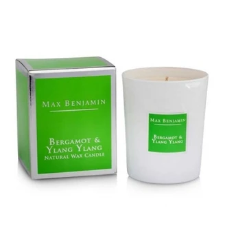 

CLASSIC CANDLE BERGAMOT YLANG YLANG ESSENTIAL OILS WAXES NATURAL
