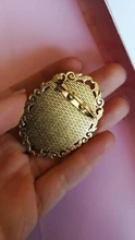 Nueva moda 5 uds 30x40mm tamaño Interior antiguo bronce dorado plata colores negros broche perforado estilo Base colgante