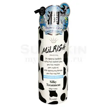 

Softening balm for shine and volume of hair with five milk components 5lanc milrish moist treatment (500 ml)