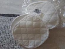 Almohadillas de algodón de 3 capas, 12 Uds. (6 pares), almohadillas de pechos reutilizables para lactancia, almohadilla lavable Lisa orgánica impermeable, accesorio para lactancia de bebé