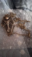 Reloj de bolsillo de plata/Negro/bronce para Navidad, película de Jack skeleton, Tim