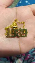 Cxwind Collar personalizado con número de año y fecha especial para mujeres, collar con colgante de año de nacimiento de 1989 a 2000, joyería de regalo