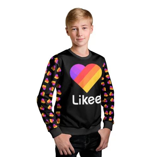 Детский свитшот 3D Like 2, Комфортный свитшот Лайк, для детей, Like для мальчиков и девочек, мягкий, яркие цвета, не выгорают