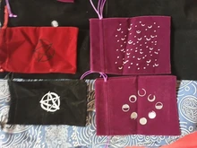Tarots de Altar, mantel para juego de mesa, tapete de cartas, tapete de terciopelo, bolsa de almacenamiento