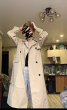 Marca del Reino Unido 2021 nueva moda Otoño/otoño Casual doble botonadura Simple clásico Trench largo con cinturón mujer Chic chaqueta