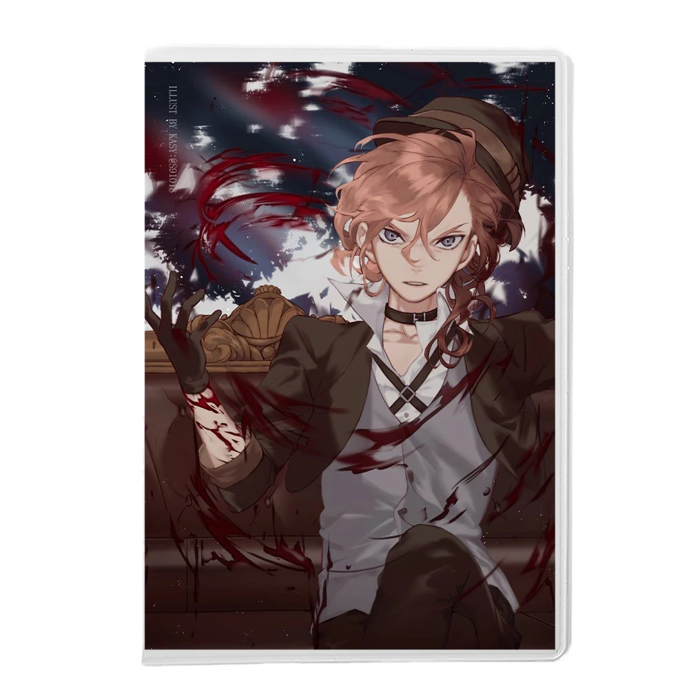 Обложка для паспорта аниме Бродячие псы Bungou Stray Dogs Дазай Чуя Рюноске Великий из