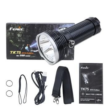 

Fenix TK75 2018 Cree XHP35 HI LEDs Micro USB Rechargeable LED Flashlight Torch