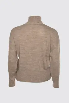 

Trendyol Mesh Detailed Turtleneck Knitwear Sweater TWOAW21KZ0839