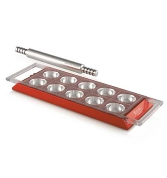 

Mold RAVIOLI Ravioli Tablet red (rolling pin included)
