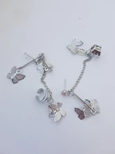 Pendiente de cartílago falso para hombre y mujer, juego de 12 unidades de Arete de hojas de oro sin perforación, Clips para las orejas, joyería