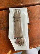 Correa de cuero de alta calidad para iWatch 40mm 44mm, correa de una sola vuelta para Apple watch 42mm 38mm Series 1 2 3 4 5 6 se