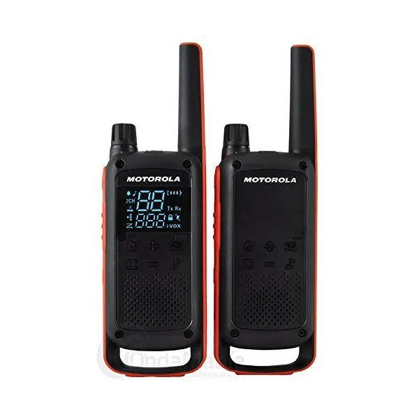 Рация Motorola T82(2 шт) черный оранжевый