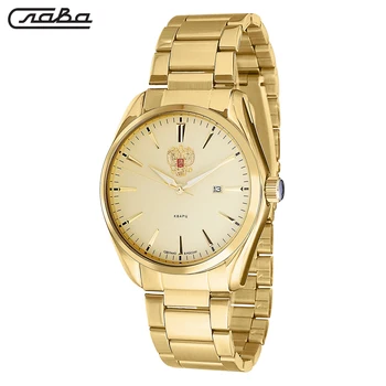 

Quartz wrist watch Slava Tradition 1449043/100-2115