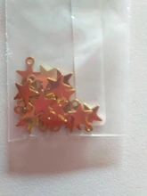 Semitree-Colgante de acero inoxidable con forma de pequeña estrella, Charms planos para fabricación de joyas, collar de decoración, pulsera, extremo de cola, 20 Uds.