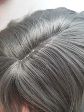 Largo SHANGKE-Peluca de pelo rizado sintético resistente al calor para mujer, pelo falso Natural con parte de pelo medio