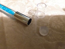 Cabezal de esponja Dual, sello de silicona gradiente, cepillo de pluma para uñas, mango de polvo brillante para esmalte de Gel de uñas, estampado floreado, SA944, 1 Uds.