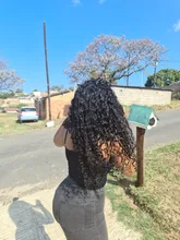 Luvin-Peluca de cabello humano rizado con malla Frontal para mujer, postizo de 30 a 40 pulgadas de densidad 180, sin pegamento, color agua, color negro, brasileña, desplumada