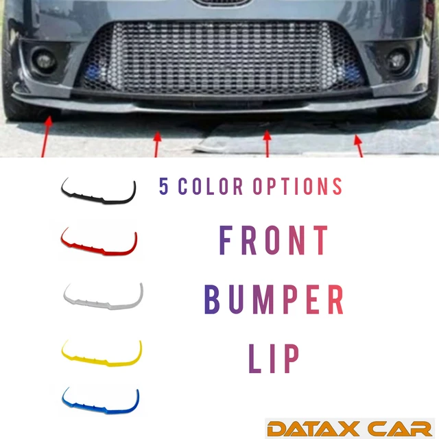 For VW Volkswagen Lupo CUPRA R Front Bumper Lip Universal 3pcs Diffuser  Black Bumper Lip Spoiler Body Kit Tuning protector - AliExpress