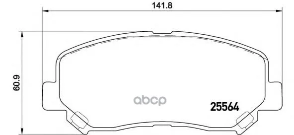 Колодки Тормозные Дисковые Перед Mazda Сх-5 Brembo арт. P49045