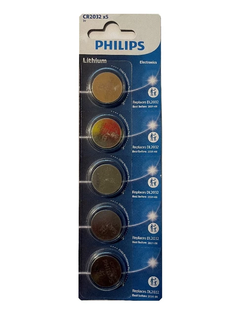 Pilas de botón de litio Murata CR2032 (x5)