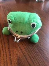 Monedero de rana para mujer, cartera con forma de Manga, monedero bonito, regalo para niños y adultos, 1 ud.