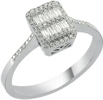 

Mostar jewellery ring with 70 white gold diamonds